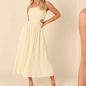 JOSLYN MIDI DRESS - YELLOW